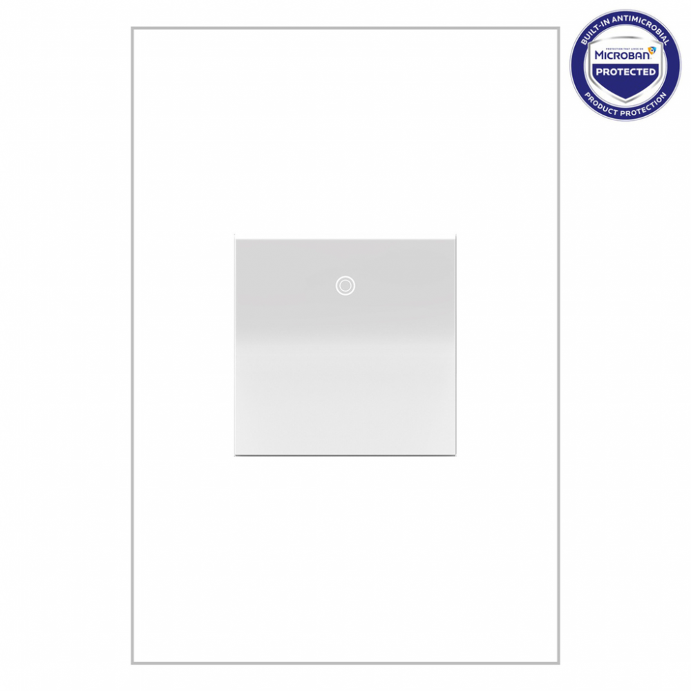 adorne 277V 4-Way Paddle Switch, White, with Microban