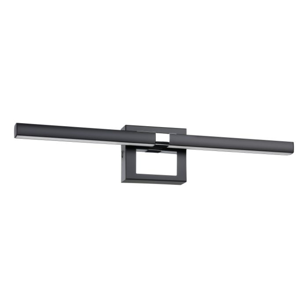 1 LT Integrated LED Bath/Vanity Light w/ Black & Chrome Finish & White Diffuser