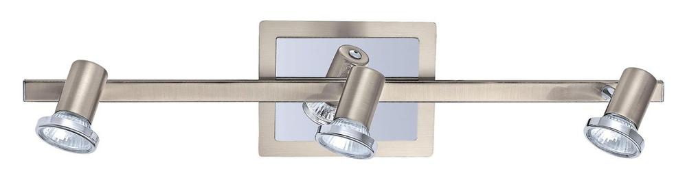 3X50W Track Light w/ Matte Nickel & Chrome Finish