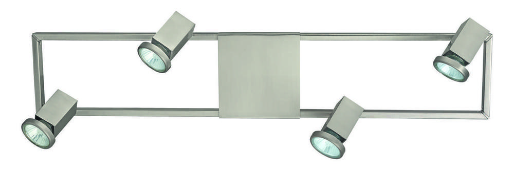 4x50W Track Light w/ Matte Nickel Finish