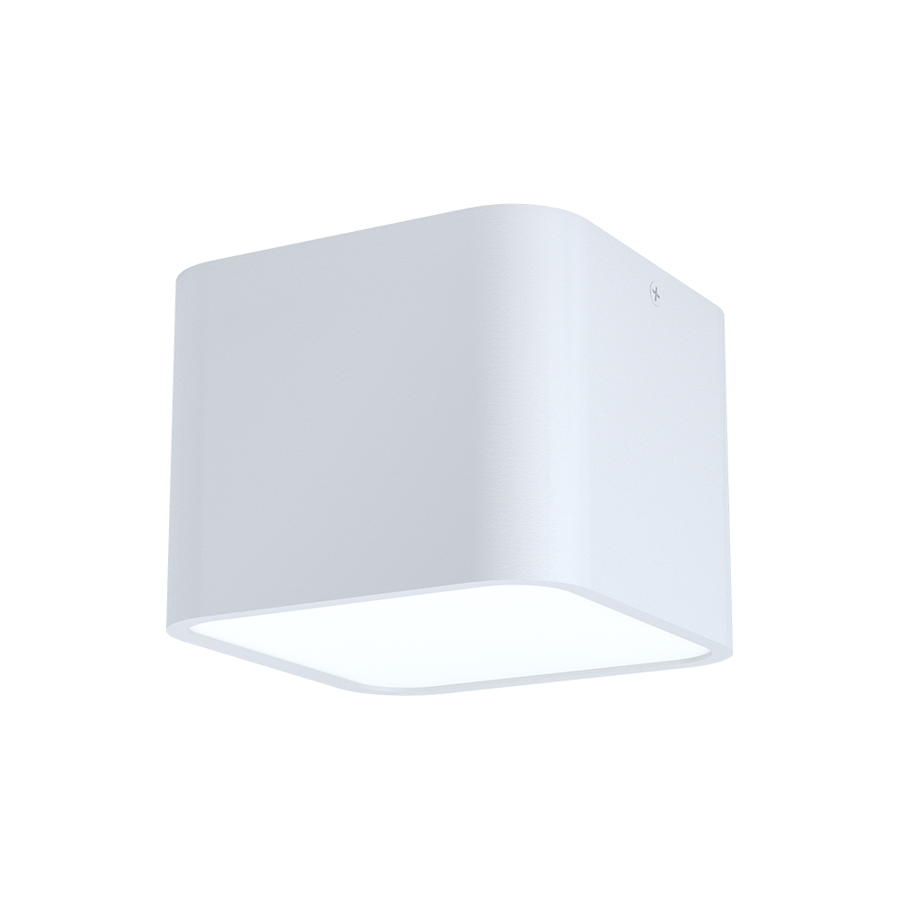 1 LT Square Ceiling Light w/ a White Finish & White Diffuser