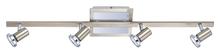 B2B Spec 200094A - 4X50W Track Light w/ Matte Nickel & Chrome Finish