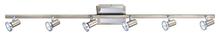 B2B Spec 200095A - 6X50W Track Light w/ Matte Nickel & Chrome Finish