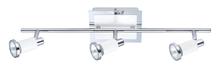 B2B Spec 200097A - 3X50W Track Light w/ Chrome & Shiny White Finish
