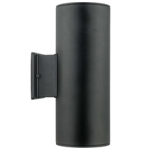 B2B Spec 200147A - 2 LT Outdoor Wall Light w/ Black Finish & Clear Glass