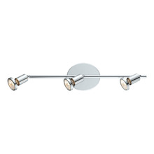 B2B Spec 200399A - 3 LT Fixed Track Light w/ a Chrome Finish & Adjustable Lamp Heads