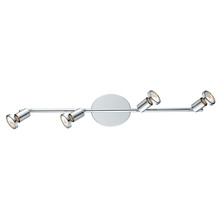 B2B Spec 200401A - 4 LT Fixed Track Light w/ a Chrome Finish & Adjustable Lamp Heads