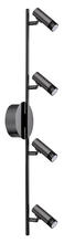 B2B Spec 201222A - 4 LT Integrated LED Track Light w/ a Black Chrome Finish