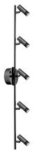 B2B Spec 201224A - 5 LT Integrated LED Track Light w/ a Black Chrome Finish