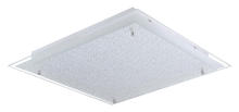B2B Spec 201298A - 1 LT Integrated LED Ceiling Light w/ Matte Nickel Finish & White Structured Glass