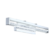 B2B Spec 201729A - 1 LT Integrated LED Bath/Vanity Light w/ Chrome Finish, Clear Glass w/ Clear Stones