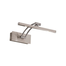 B2B Spec 202068A - 1 LT Integrated LED Picture Light w/ a Matte Nickel Finish & Clear Diffuser