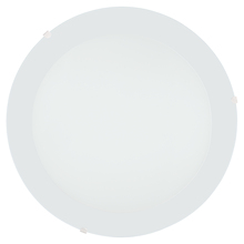 B2B Spec 202156A - 1 LT Integrated LED Ceiling Light w/ White Finish & White Glass Shade