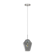 B2B Spec 202357A - 1 LT Pendant w/ Matte Nickel Finish & Smoked Glass Shade