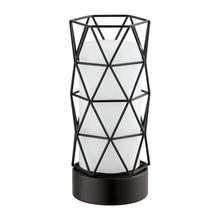 B2B Spec 202362A - 1 LT Table Lamp w/ Matte Black Finish & White Glass