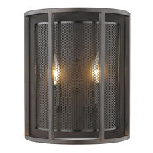 B2B Spec 202816A - 2 LT Wall Light w/ Oil Rubbed Bronze Finish and Metal Shade