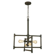 B2B Spec 202832A - 4x60W Pendant w/ Matte Bronze Finish