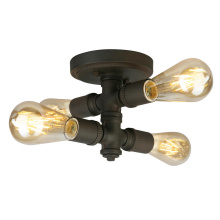 B2B Spec 202838A - 4 LT Open Bulb Ceiling Light w/ Matte Bronze Finish