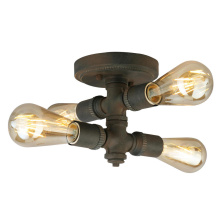 B2B Spec 202839A - 4 LT Open Bulb Ceiling Light w/ a Zinc Finish