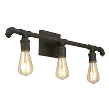 B2B Spec 202841A - 3 LT Open Bulb Bath/Vanity Light w/ a Matte Bronze Finish