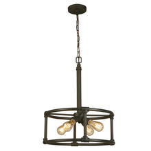 B2B Spec 202845A - 4x60W Pendant w/ Matte Bronze Finish