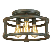 B2B Spec 202851A - 3 LT Open Bulb Ceiling Light w/ a Zinc Finish