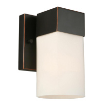 B2B Spec 202858A - 1 LT Wall Light w/ Oil Rubbed Bronze Finish & Frosted Glass Shade