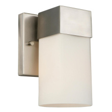 B2B Spec 202859A - 1 LT Wall Light w/ Brushed Nickel Finish & Frosted Glass Shade