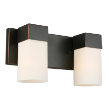 B2B Spec 202861A - 2 LT Bath/Vanity Light w/ Oil Rubbed Bronze Finish & Frosted Glass Shades