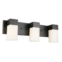B2B Spec 202863A - 3 LT Bath/Vanity Light w/ Oil Rubbed Bronze Finish & Frosted Glass Shades