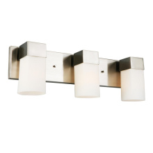 B2B Spec 202864A - 3 LT Bath/Vanity Light w/ Brushed Nickel Finish & Frosted Glass Shades