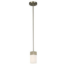 B2B Spec 202866A - 1x60W Mini Pendant With Brushed Nickel Finish & Frosted Glass