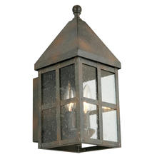 B2B Spec 202886A - 1x60W Outdoor Wall Light w/ Zinc Finish and Clear Seeded Glass