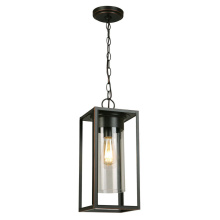 B2B Spec 202898A - 1 LT Outdoor Pendant w/ Oil Rubbed Bronze Finish & Clear Glass Shade