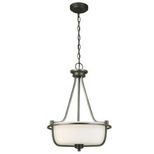 B2B Spec 202906A - 3x60W Pendant w/ Graphite Finish & Frosted Glass