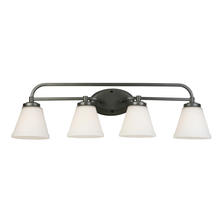B2B Spec 202912A - 4x60W Bath Vanity Light w/ Graphite Finish & Frosted Glass