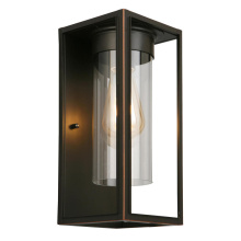 B2B Spec 203029A - 1 LT Outdoor Wall Light w/ Oil Rubbed Bronze Finish & Clear Glass Shade