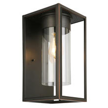 B2B Spec 203032A - 1x60W Outdoor Wall Light With Oil Rubbed Bronze Finish & Clear Glass