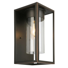 B2B Spec 203032A - 1 LT Outdoor Wall Light w/ Oil Rubbed Bronze Finish & Clear Glass Shade
