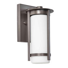 B2B Spec 203111A - 1x60W Outdoor Wall Light w/ Graphite Finish & White Glass