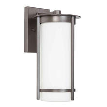 B2B Spec 203112A - 1x60W Outdoor Wall Light w/ Graphite Finish & White Glass