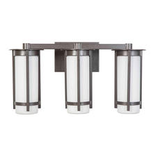 B2B Spec 203121A - 3x60W Bath/Vanity Light w/ Graphite Finish & White Glass