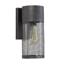 B2B Spec 203126A - 1 LT Outdoor Wall Light w/ Oil Rubbed Bronze Finish & Mesh Cage Shade