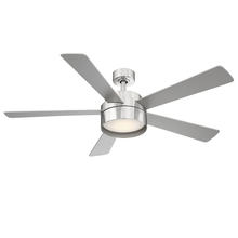 B2B Spec 203229A - 5 Blade Ceiling Fan w/ Brushed Nickel Finish, Silver Colored Blades & Integrated LED