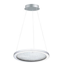 B2B Spec 203453A - 1x27W LED Pendant w/ Chrome Finish & Clear Glass w/ Clear Crystal Stones