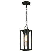 B2B Spec 203664A - 1x60W Outdoor Pendant With Matte Black Finish & Clear Glass
