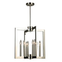 B2B Spec 203673A - 8x60W Pendant w/ Polished Nickel Finish