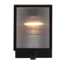 B2B Spec 203727A - 1x60W Wall Sconce w/ Black & Brushed Nickel Finish w/ Reeded Glass