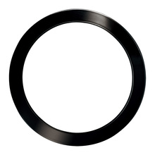 B2B Spec 203762 - 7" Black Chrome Round Magnetic Trim for Trago