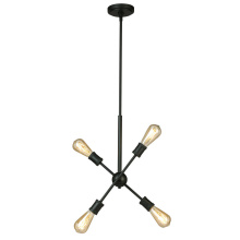 B2B Spec 203945A - 4 LT Open Bulb Pendant w/ a Black Finish